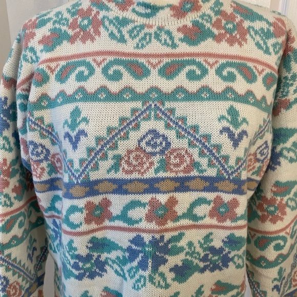 Dana Scott Vintage USA Cottage Core Acrylic Sweater - Picture 6 of 9